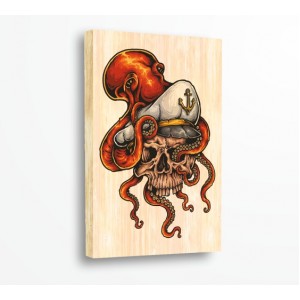 Wall Decoration | For connoisseurs, Wood | Skull 99142, Sailor